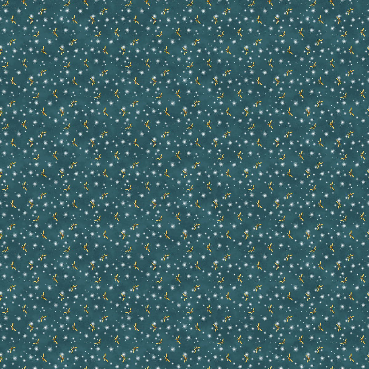 Happy Camper Fireflies - Teal Multi