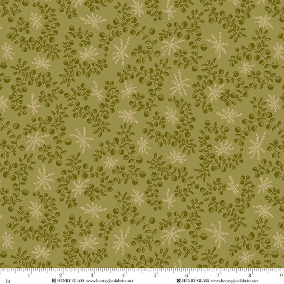 Scrap Basket Besties Looped Leaves - Mint Green