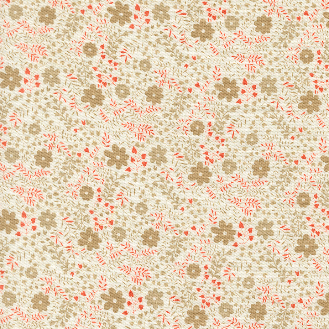 Larkspur and Linen Daisy fabric