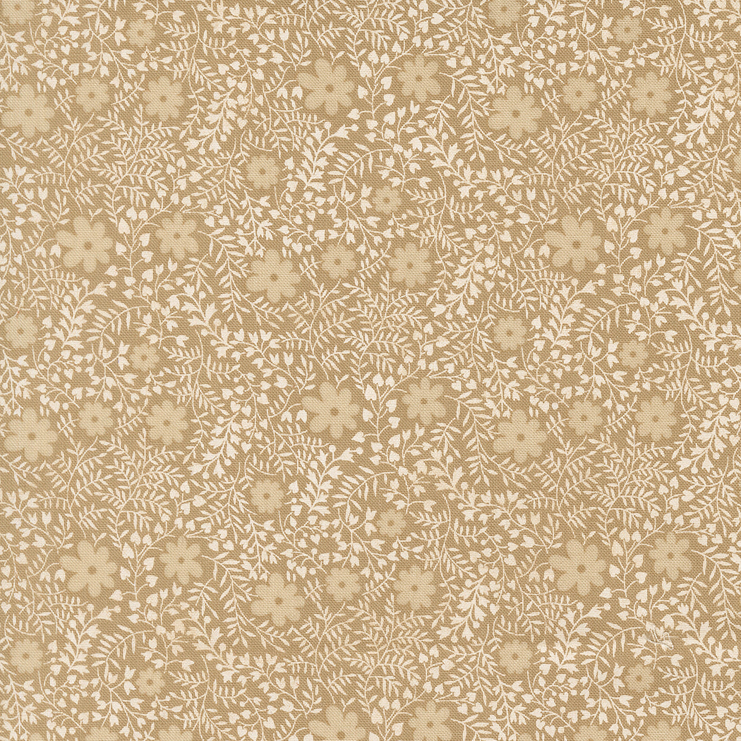 Larkspur and Linen Stone fabric