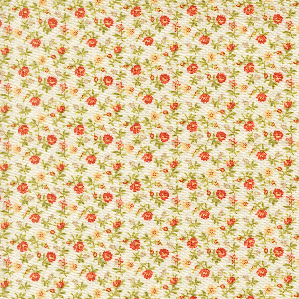 Larkspur and Linen Daisy fabric