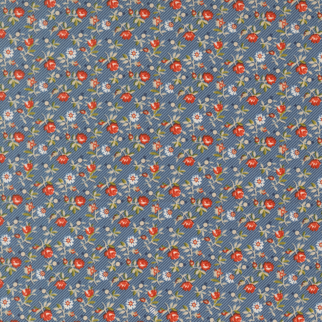 Larkspur and Linen Cornflower fabric