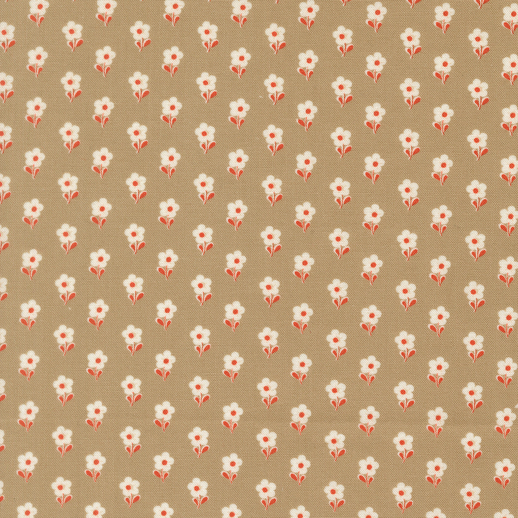Larkspur and Linen Stone fabric
