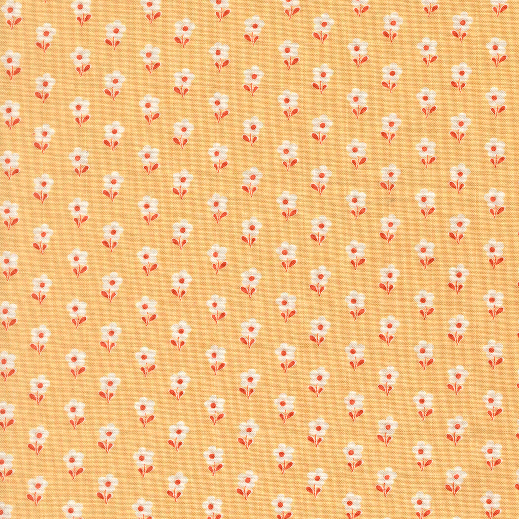 Larkspur and Linen Dandelion fabric