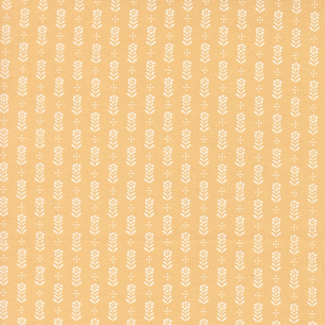 Larkspur and Linen Dandelion fabric