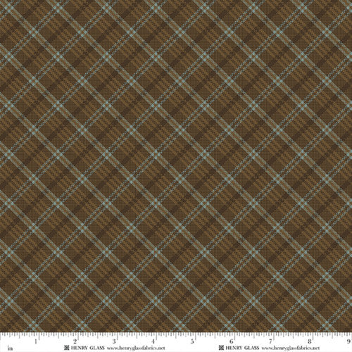 Return of the Blue Bird of Happiness Small Bias Plaid - Brown