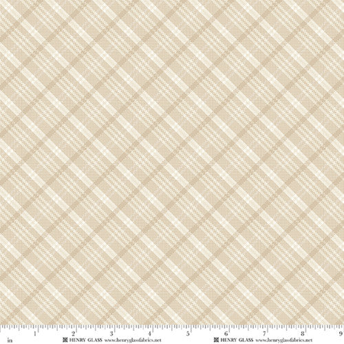 Return of the Blue Bird of Happiness Small Bias Plaid - Cream