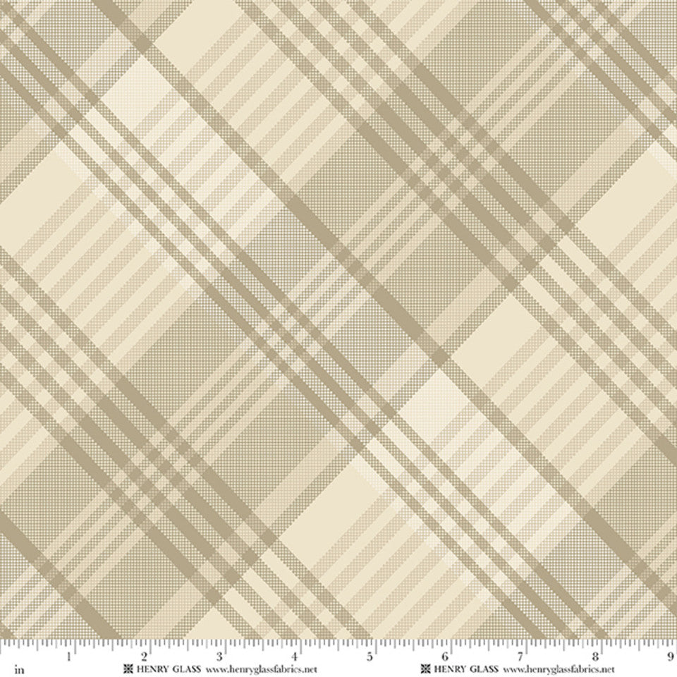 Return of the Blue Bird of Happiness Large Bias Plaid - Cream