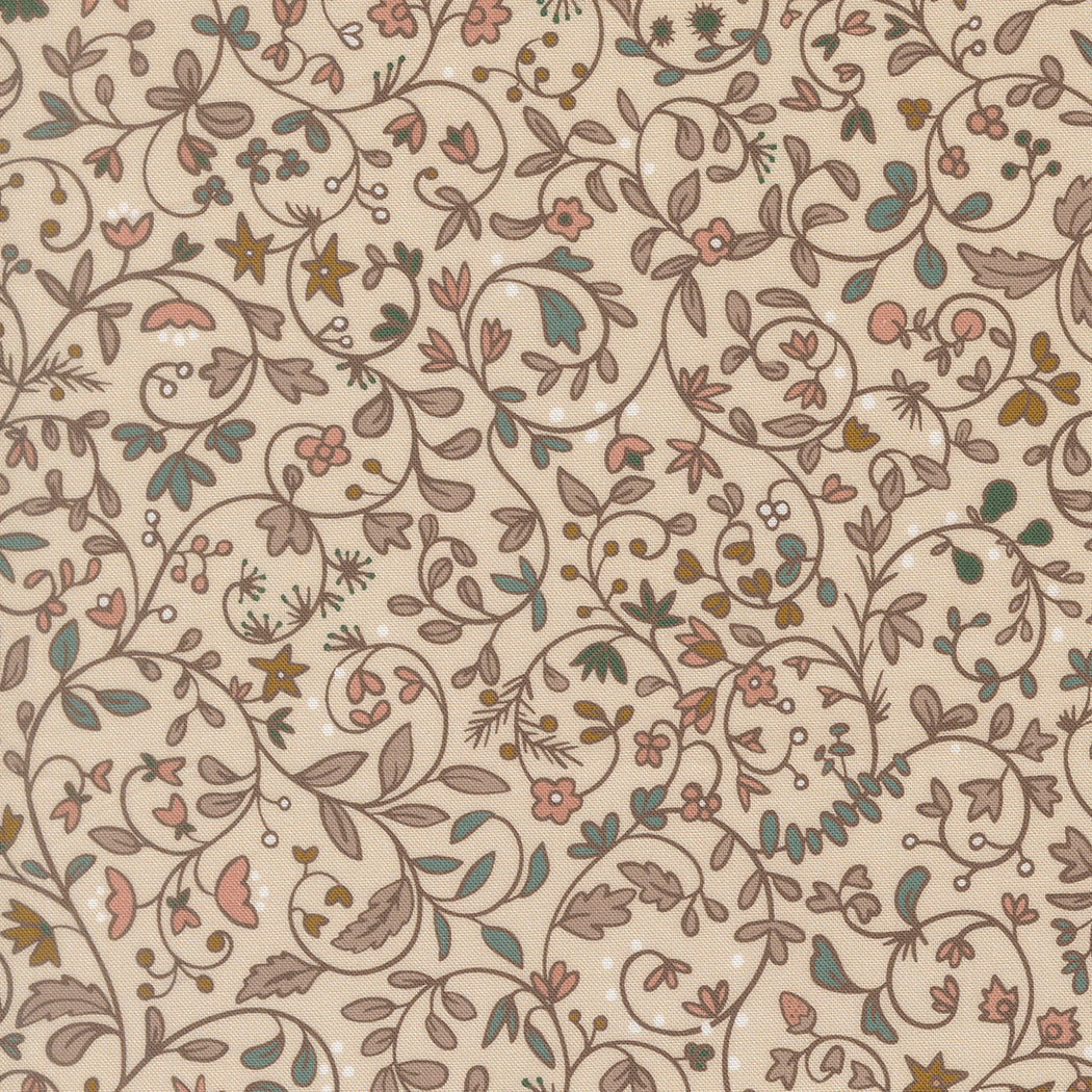 Midnight Fleur Smoke fabric