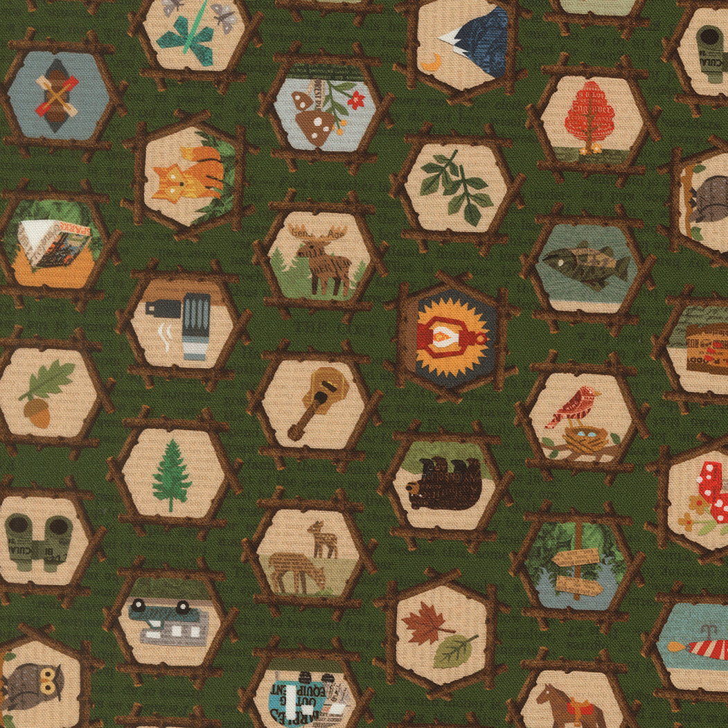 Paper Trails Grass fabric