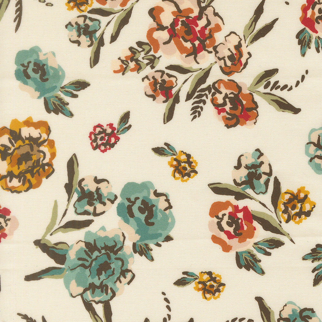 Flora Thread Eggshell fabric