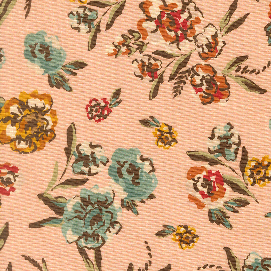 Flora Thread Peach fabric