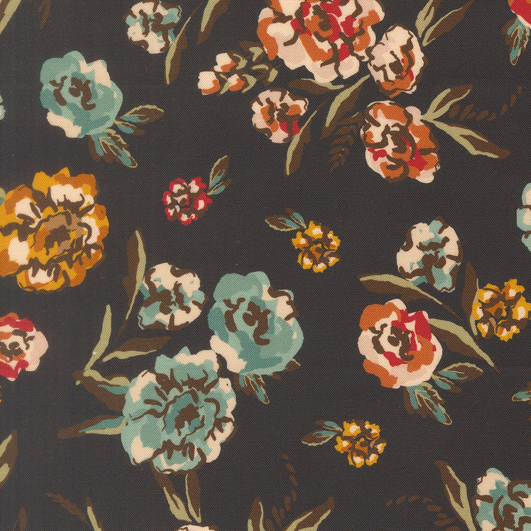 Flora Thread Midnight fabric