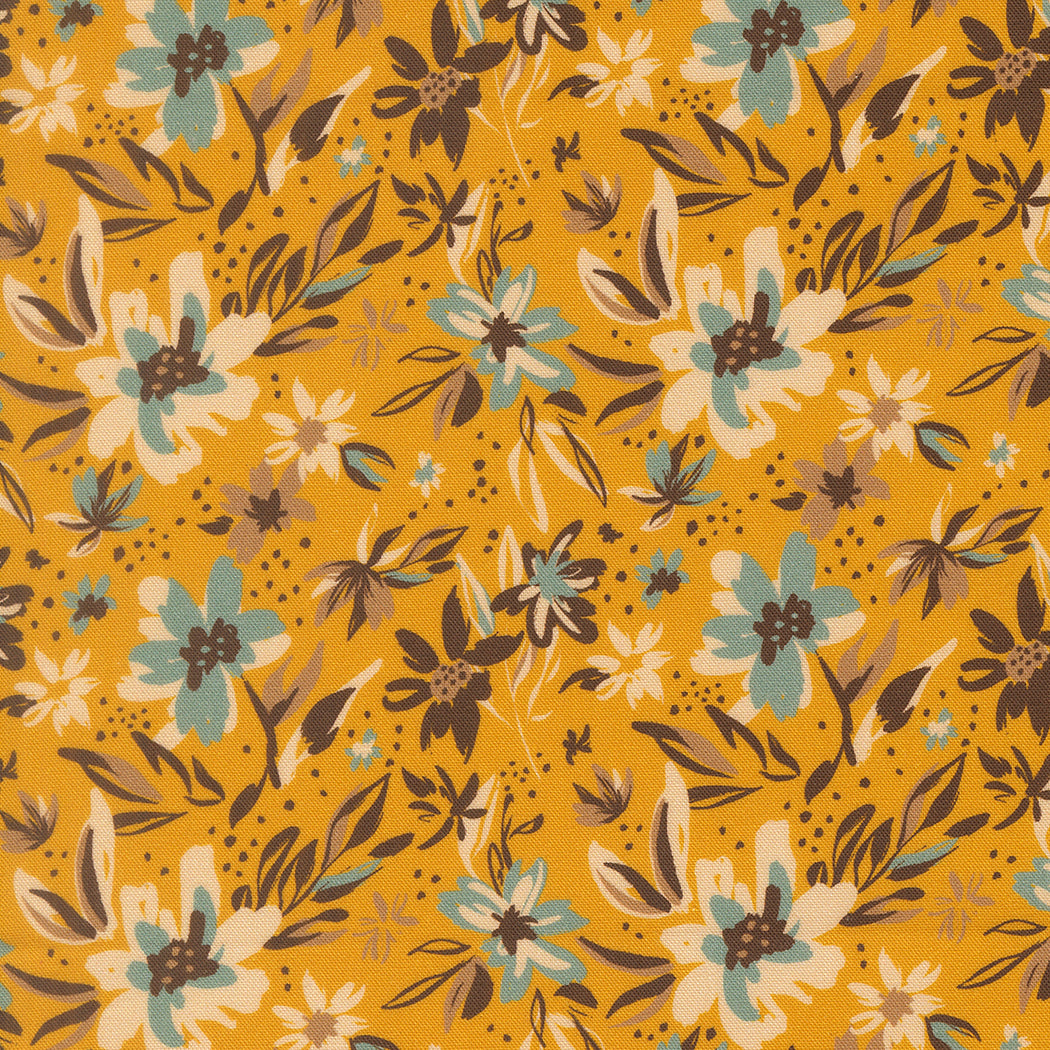 Flora Thread Golden fabric