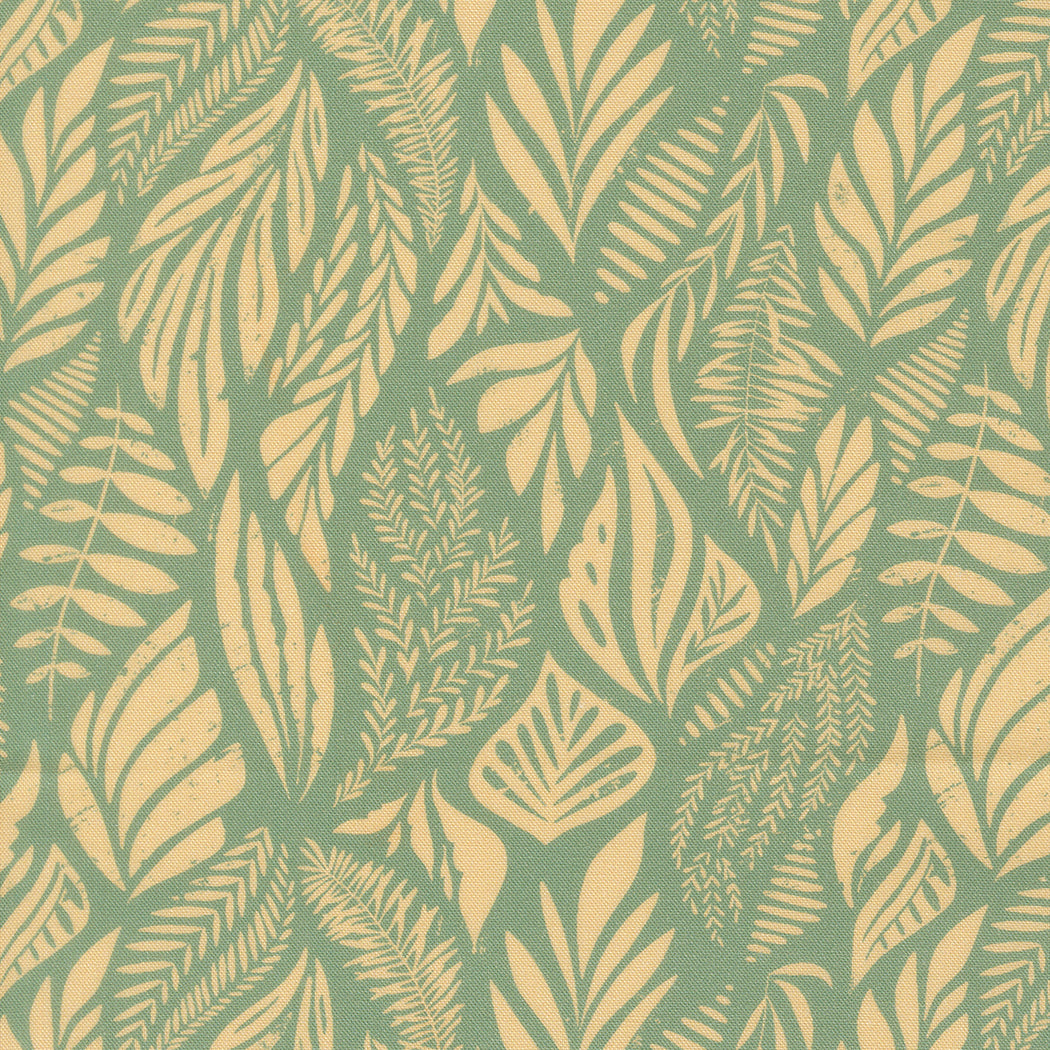 Flora Thread Teal fabric
