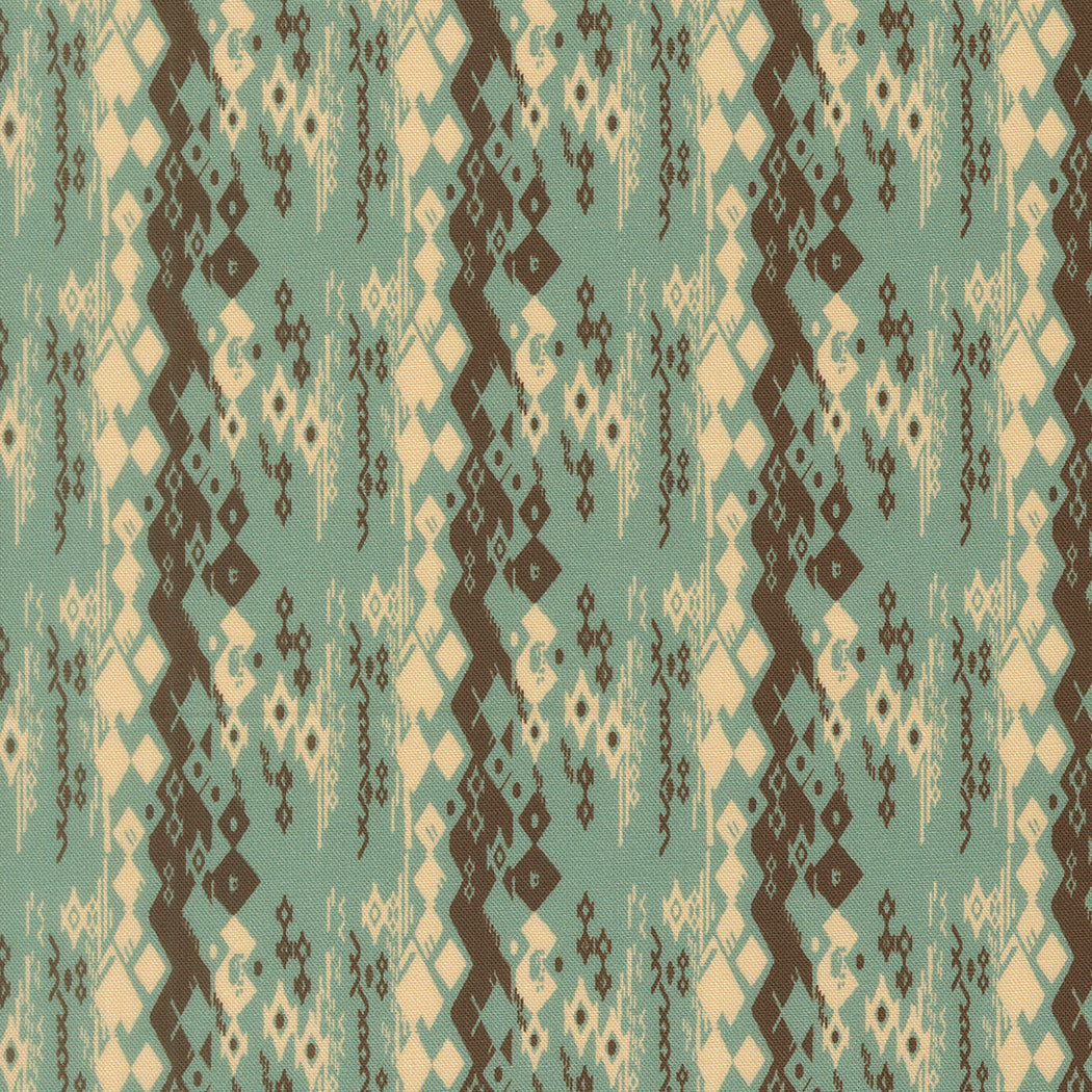 Flora Thread Teal fabric