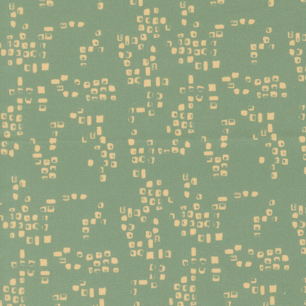 Flora Thread Teal fabric