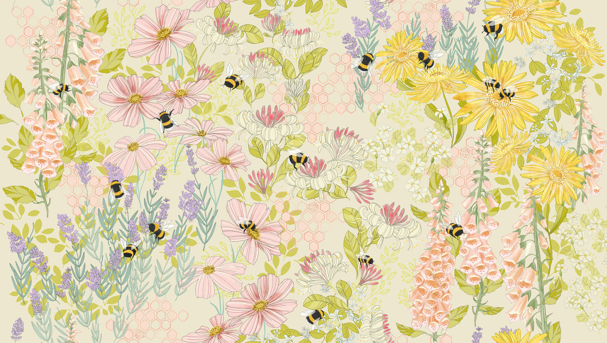 Pollinators Cloud fabric