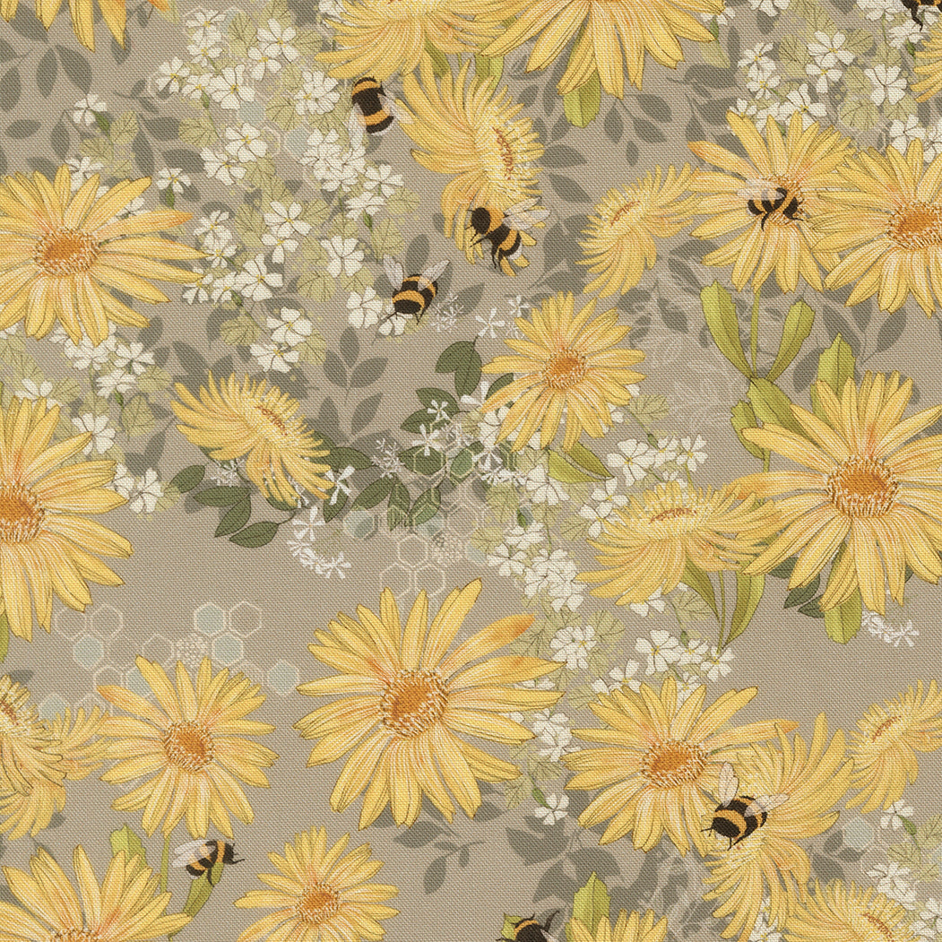 Pollinators Pebble fabric