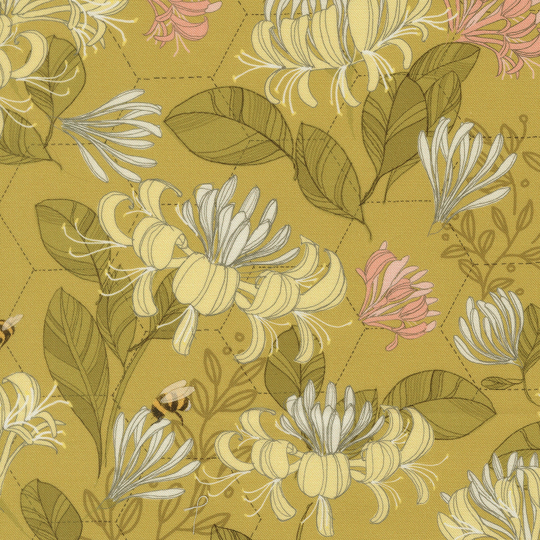 Pollinators Golden fabric