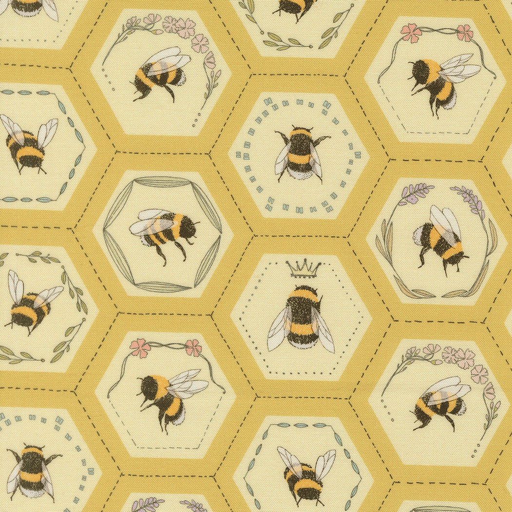 Pollinators Honey fabric
