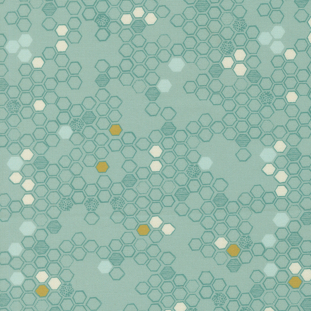 Pollinators Stream fabric