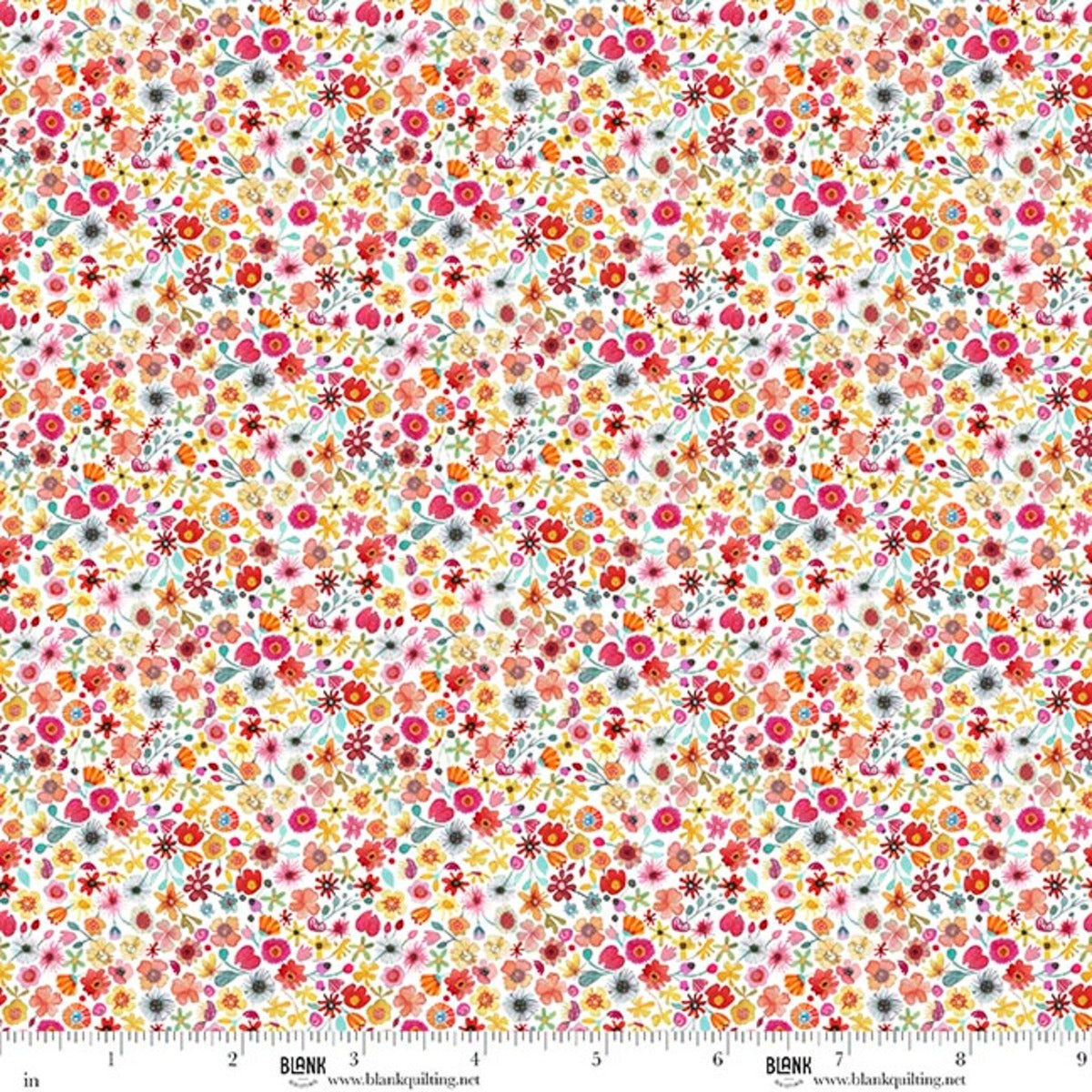 Botanic Symphony Ditsy Ivory fabric