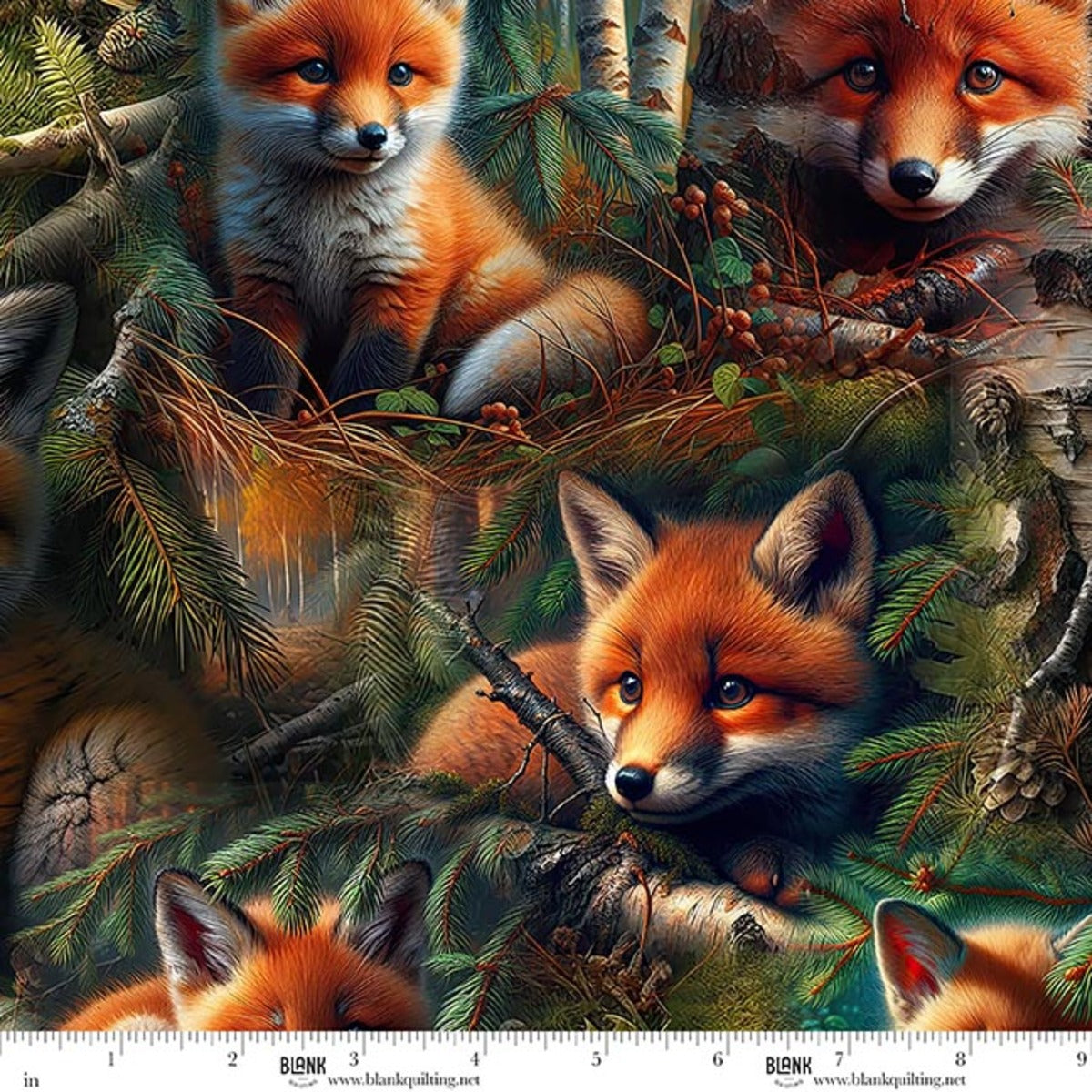PREORDER Babies in the Wild Minky Fox Allover - Brown