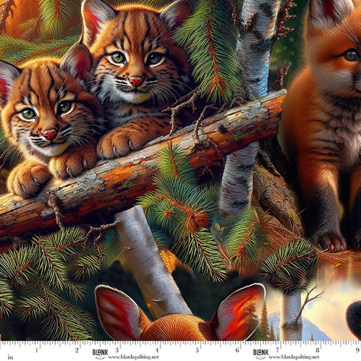 PREORDER Babies in the Wild Minky Baby Animals Allover - Brown