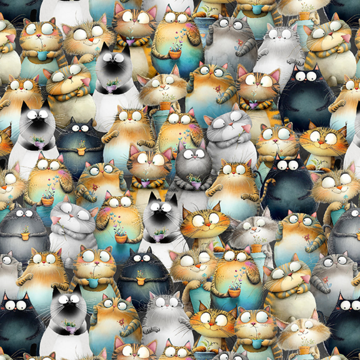 Herding Cats Landscaping Herd of Cats Jade fabric