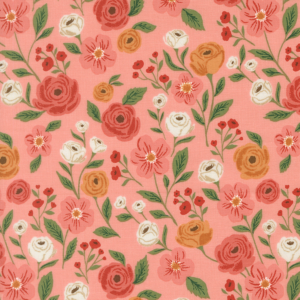 Garden Glam Carnation fabric