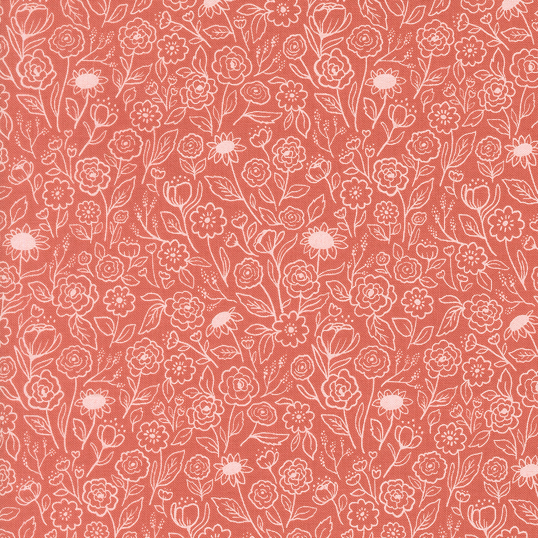 Garden Glam Rose Water fabric