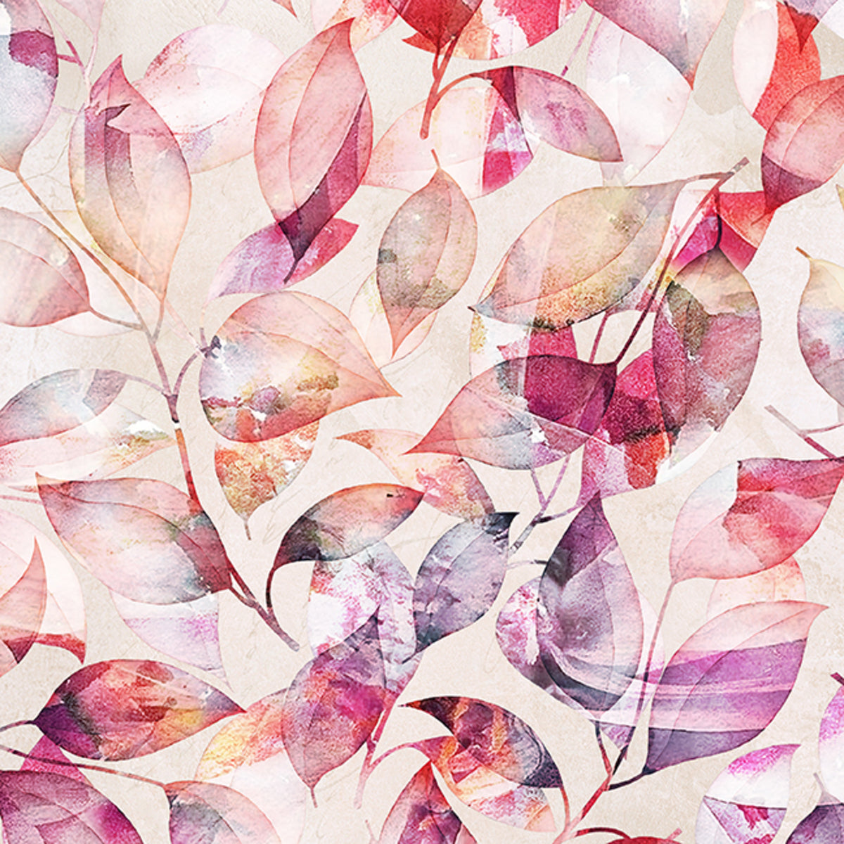 Rosé All Day Rosé All Day Painted Leaves - Raspberry by Funny Girl