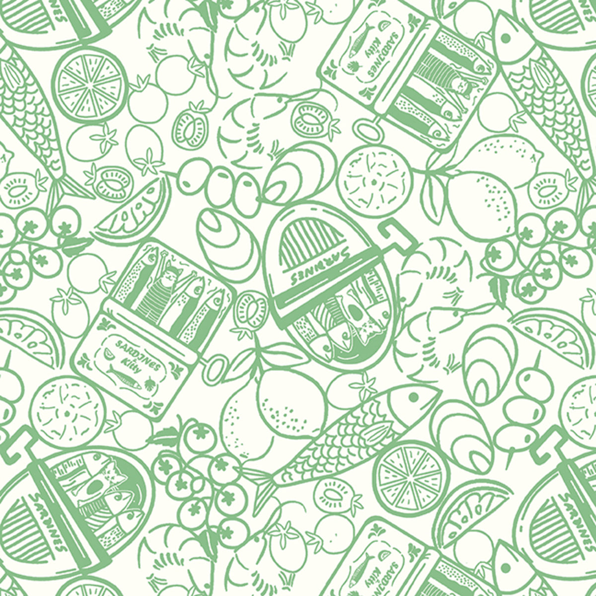 Fishy Business Fishy Business Food Linework - Matcha by Mable Tari
