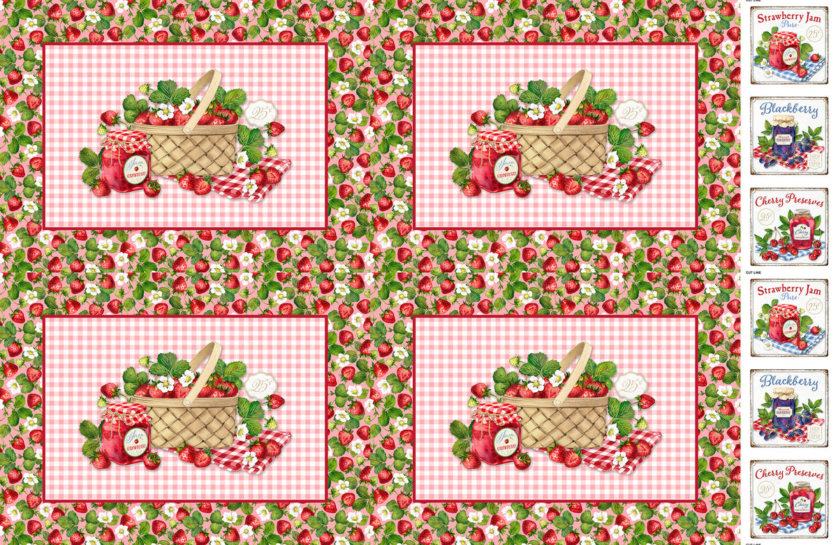 Well Preserved Placemats Panel - White Multi