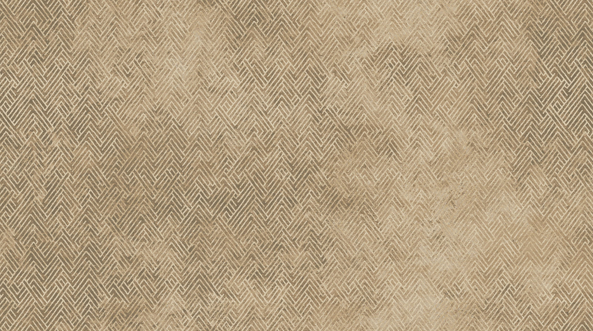 Pussy Willows Grid - Tan