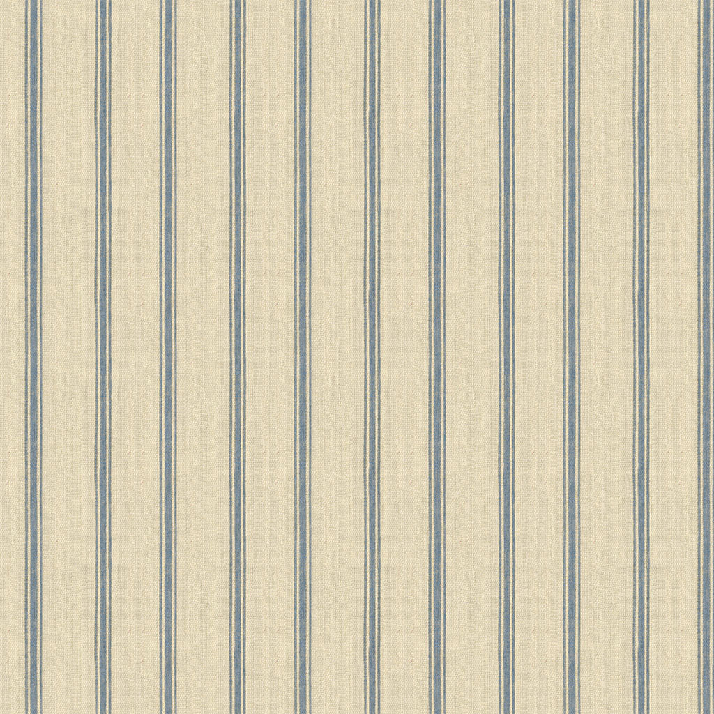 On the Farm Ticking Stripe - Denim fabric from Clothworks