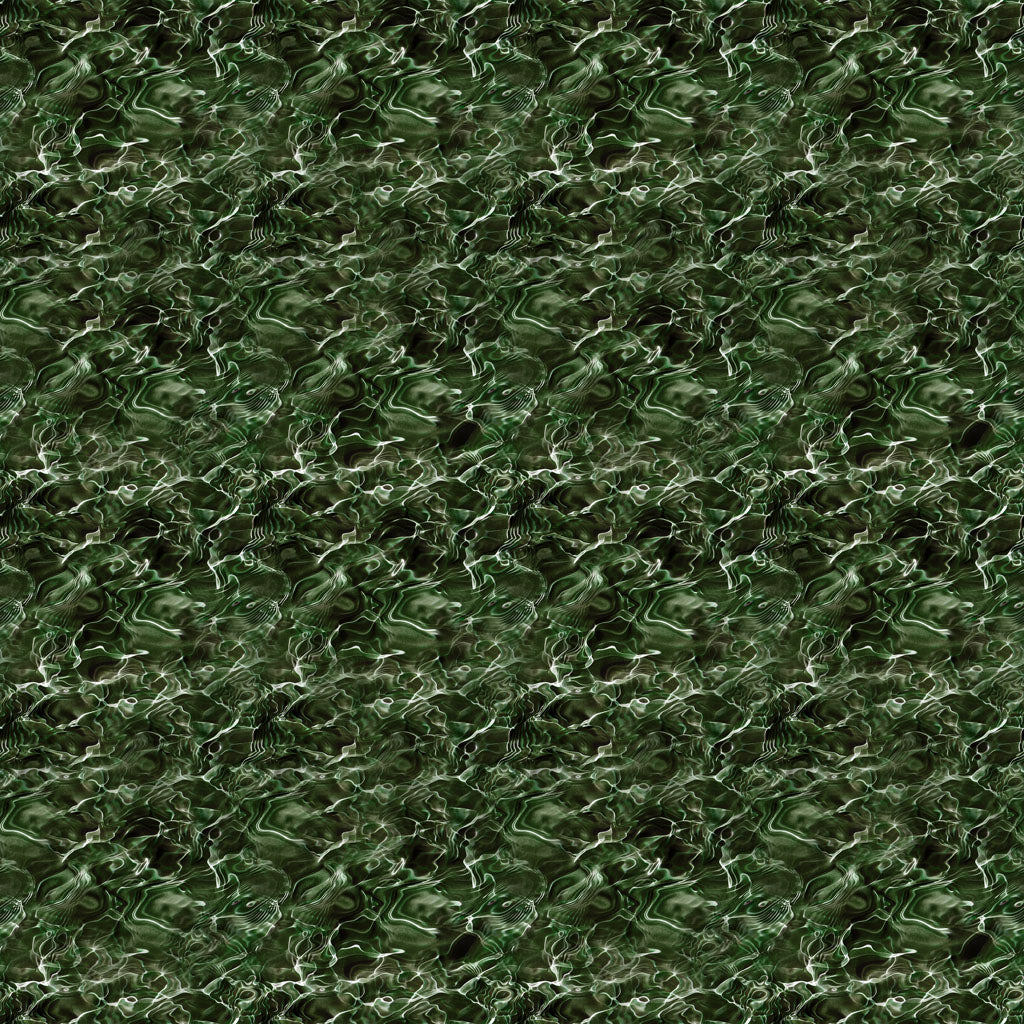 Lake Life Water - Dark Forest fabric from Clothworks
