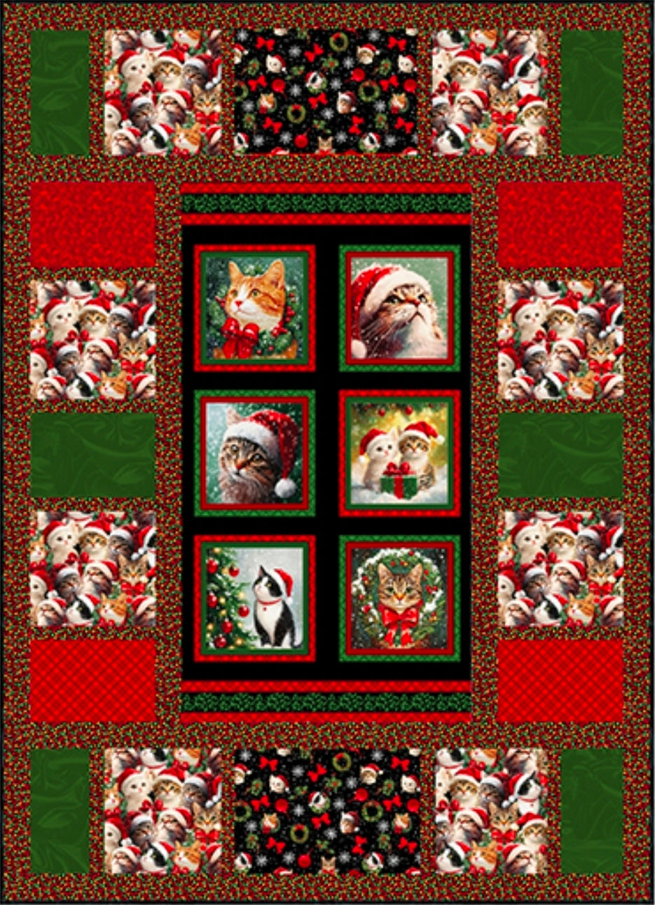Merry Cats Quilt Kit