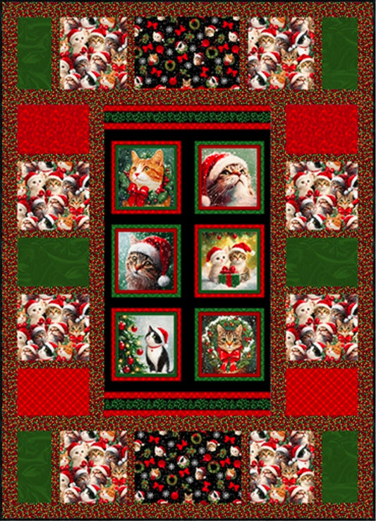 Merry Cats Quilt Kit