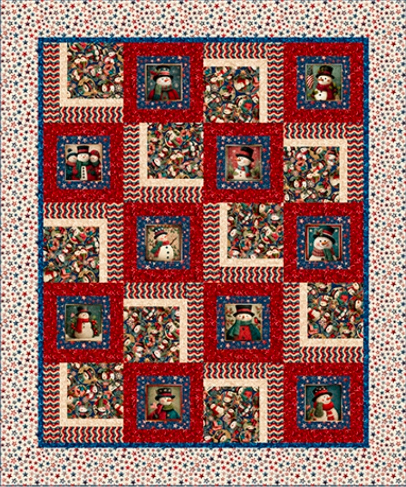 All American Snowman Quilt Kit