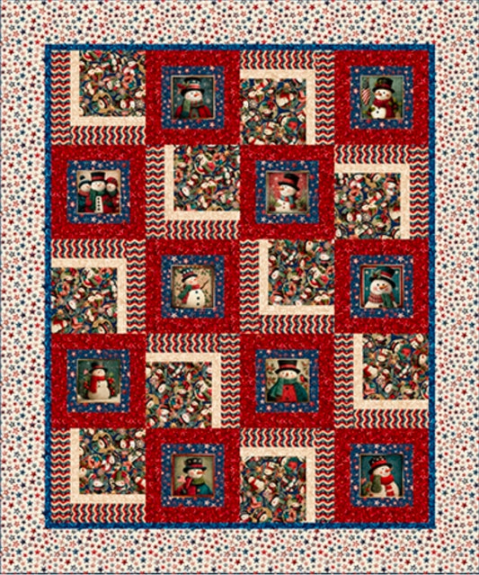 All American Snowman Quilt Kit