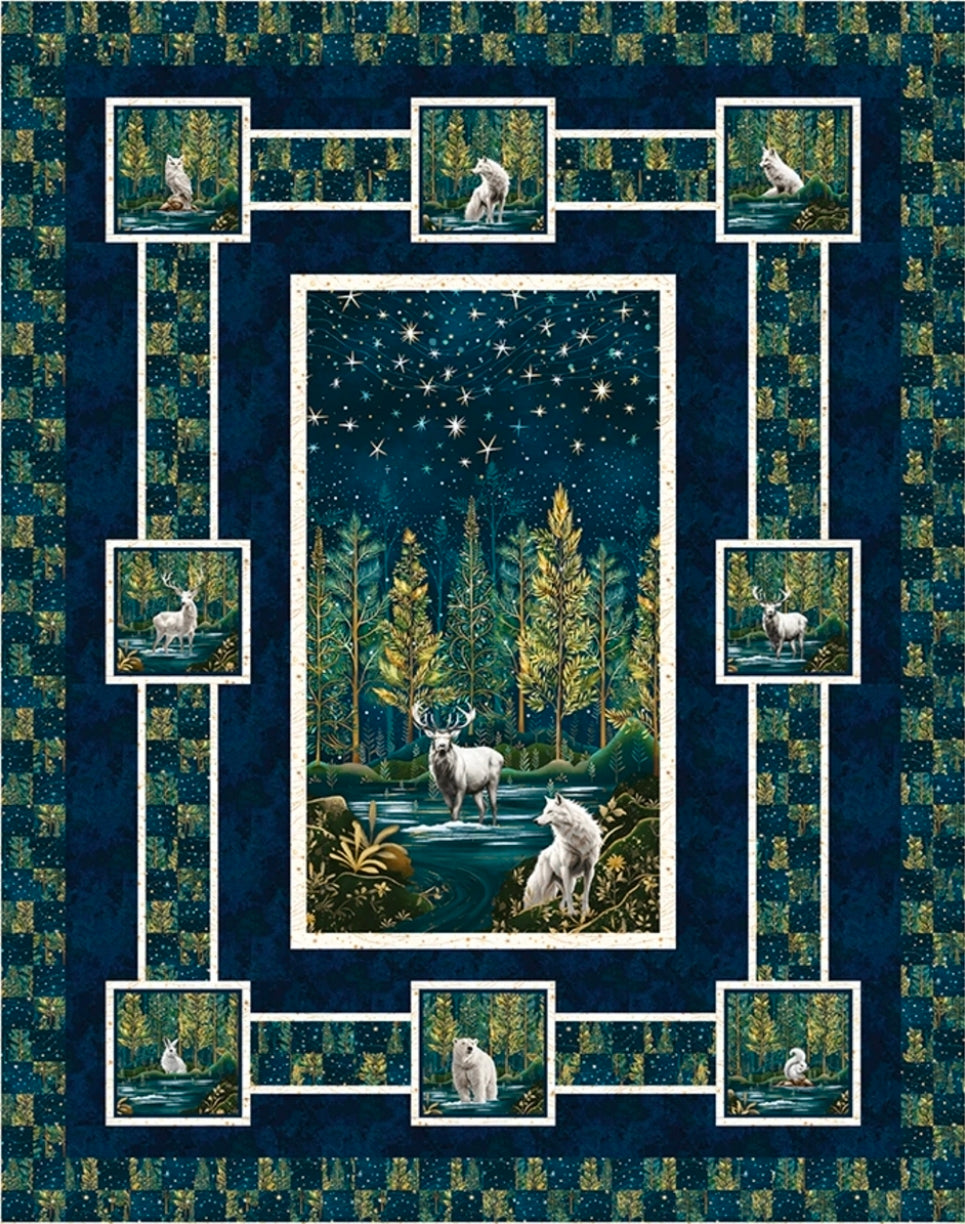 Magical Winter Woodlands Quilt Kit