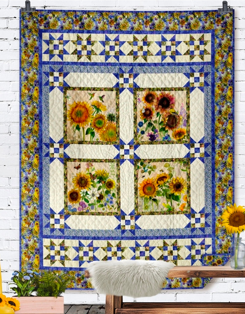 Sunflower Blooms Quilt Kit