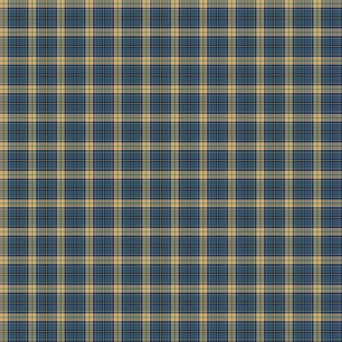 Birchwood - Naturescapes - Plaid - Dk Blue Multi