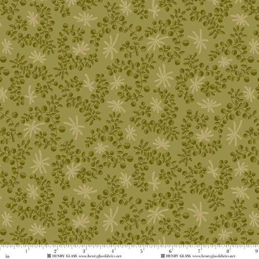Scrap Basket Besties Looped Leaves - Mint Green