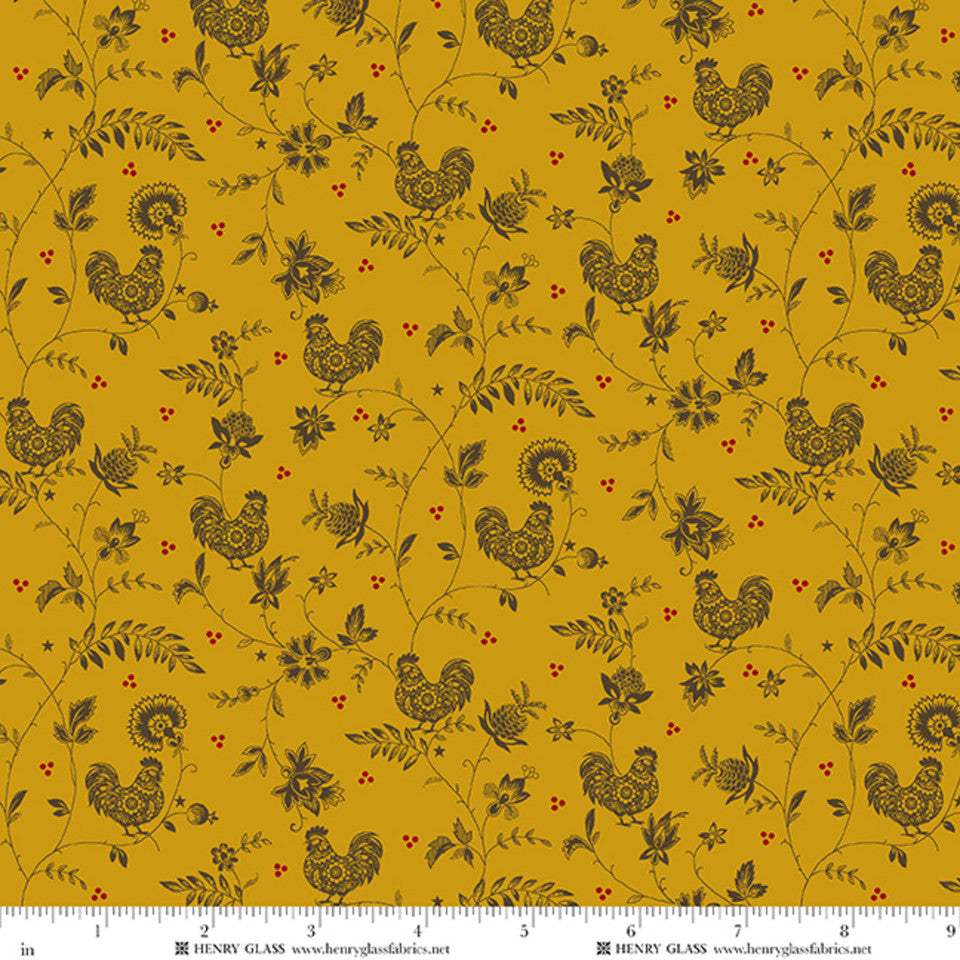 Scrap Basket Besties Hen House - Mustard