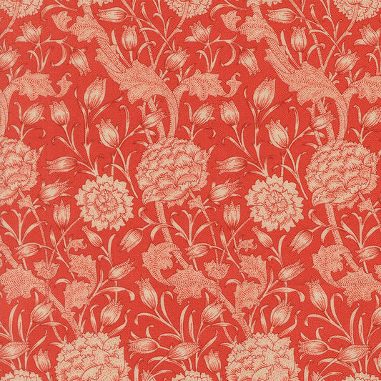 Larkspur and Linen Pomegranate fabric