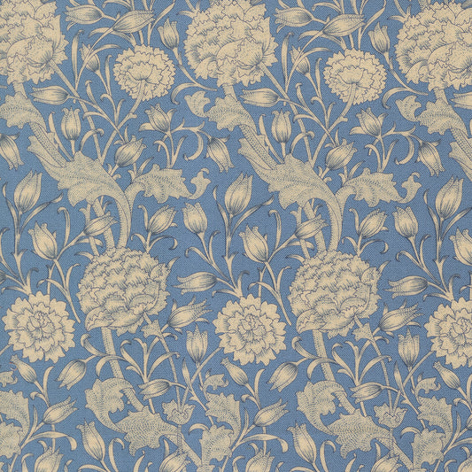 Larkspur and Linen Cornflower fabric