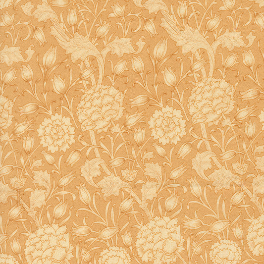 Larkspur and Linen Tan fabric
